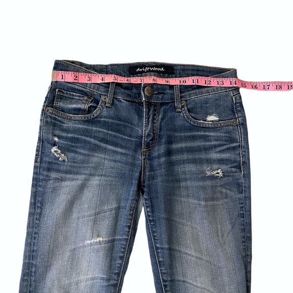 Driftwood Medium Wash Mid Rise Skinny Jeans - Picture 6 of 9